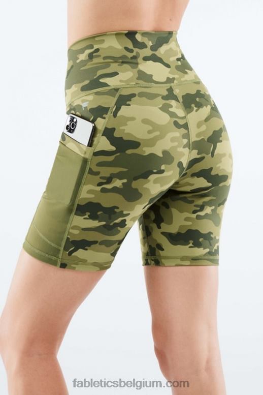 onweerswolk/ombre de hele dag vrouwen on-the-go powerhold high-waisted 6'' short 8 Fabletics LH20J267