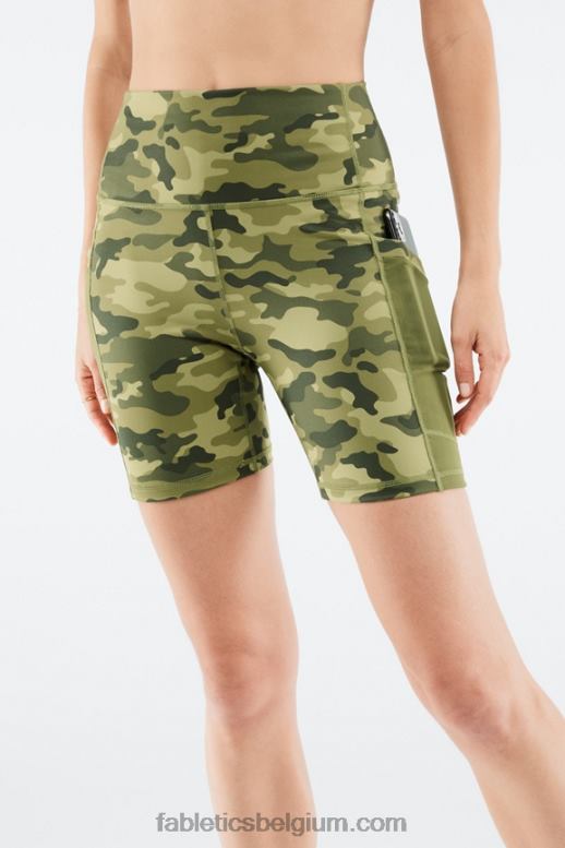 onweerswolk/ombre de hele dag vrouwen on-the-go powerhold high-waisted 6'' short 8 Fabletics LH20J267