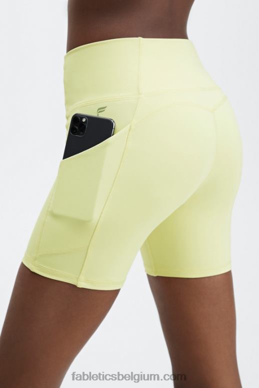 opaal/pluche roze vrouwen oasis pureluxe hoog getailleerde 6'' short 15 Fabletics LH20J310