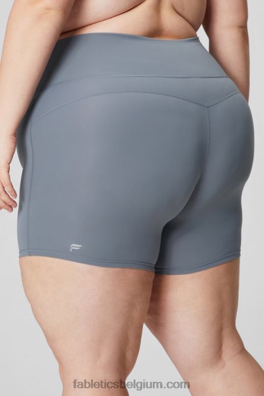 paarse kosmo/afbeelding vrouwen pureluxe short van 15 cm met ultrahoge taille en ruches Fabletics LH20J613