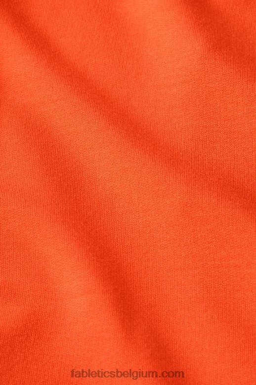 passie oranje/klassiek wit vrouwen luxe badstof sweatshort Fabletics LH20J609