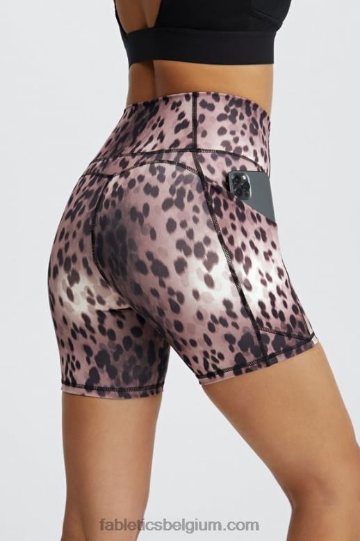 piscina/reflecterend zilver vrouwen oasis pureluxe hoog getailleerde 6'' short 15 Fabletics LH20J309