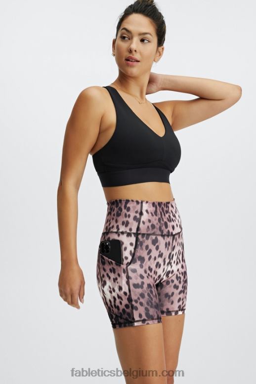 piscina/reflecterend zilver vrouwen oasis pureluxe hoog getailleerde 6'' short 15 Fabletics LH20J309