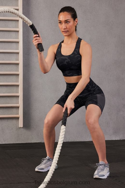 pluche roze/goudsbloem vrouwen on-the-go powerhold high-waisted 6'' short 6 Fabletics LH20J253