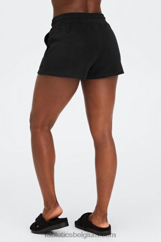 regenwolk/poolgrijs vrouwen handdoek badstof trekkoord kort Fabletics LH20J505