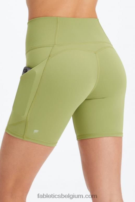 regenwolk/poolgrijs vrouwen oasis pureluxe hoog getailleerde 6'' short 12 Fabletics LH20J294