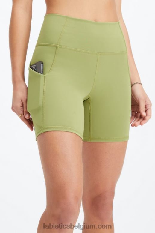 regenwolk/poolgrijs vrouwen oasis pureluxe hoog getailleerde 6'' short 12 Fabletics LH20J294