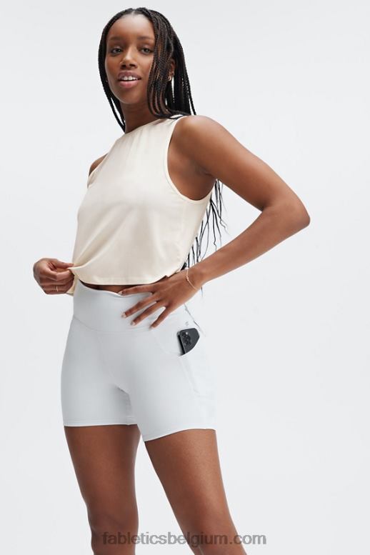 rokerig vrouwen oasis pureluxe hoog getailleerde 6'' short 14 Fabletics LH20J308