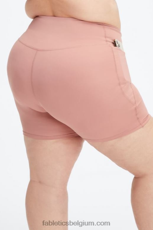 rouge blos/roze botercrème vrouwen oasis pureluxe hw crossover 6'' kort Fabletics LH20J319