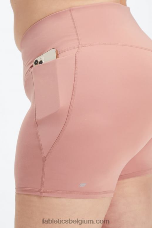 rouge blos/roze botercrème vrouwen oasis pureluxe hw crossover 6'' kort Fabletics LH20J319