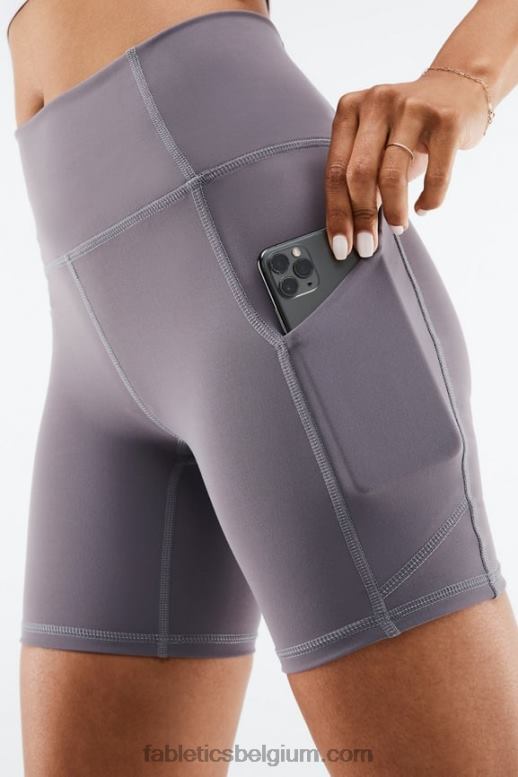 roze ontsnapping zomergekte/middagzon/afbeelding vrouwen oasis pureluxe hoog getailleerde 6'' short 15 Fabletics LH20J311