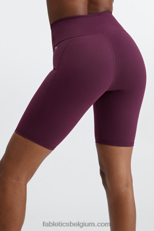 roze punch/vervaagde olijf vrouwen definiëren powerhold high-waisted 9'' short 18 Fabletics LH20J337