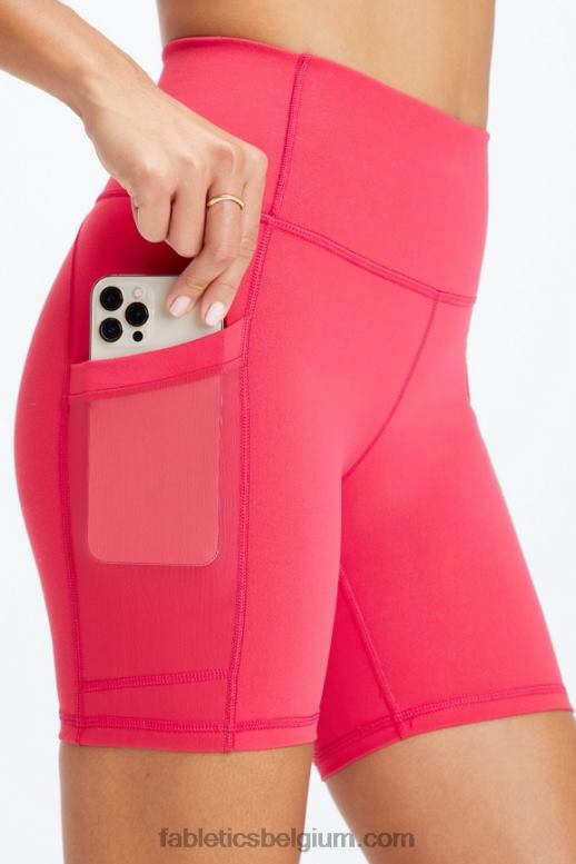 rozenklei/tropisch water vrouwen on-the-go powerhold high-waisted 6'' short 8 Fabletics LH20J263