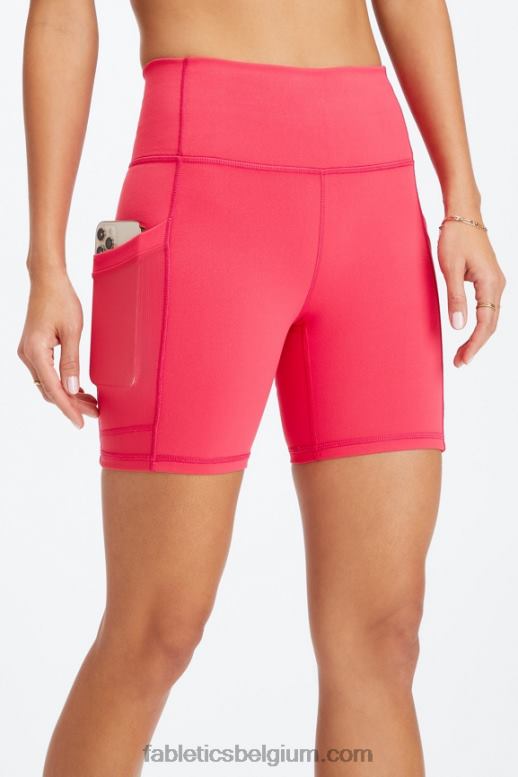 rozenklei/tropisch water vrouwen on-the-go powerhold high-waisted 6'' short 8 Fabletics LH20J263