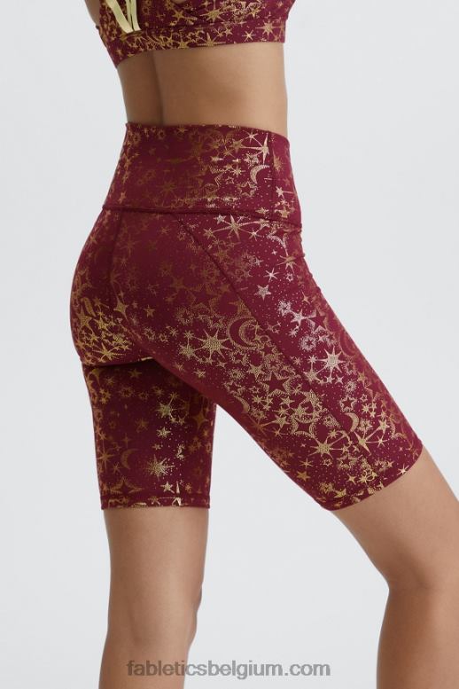 sandelhout/persimmon/reflecterend zilver vrouwen definiëren powerhold high-waisted 9'' short 19 Fabletics LH20J339