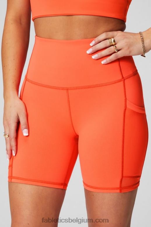 sequoia/roze tint vrouwen powerhold ultra hw 6'' kort voor onderweg Fabletics LH20J390