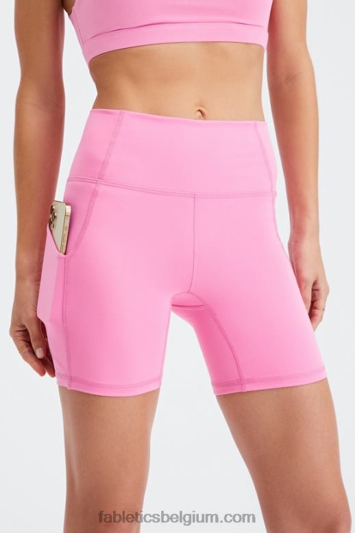 sereniteit/zacht grenen vrouwen oasis pureluxe hoog getailleerde 6'' short 14 Fabletics LH20J306