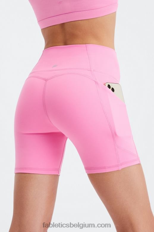 sereniteit/zacht grenen vrouwen oasis pureluxe hoog getailleerde 6'' short 14 Fabletics LH20J306