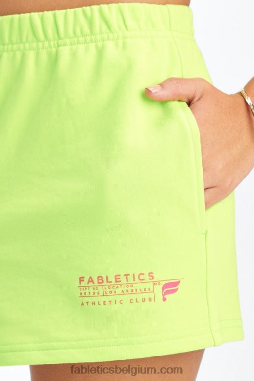 spruit / atletische club vrouwen lichtgewicht go-to slim sweatshort Fabletics LH20J377