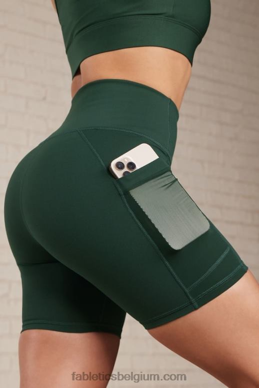 steengroeve grijs/atomisch vrouwen on-the-go powerhold high-waisted 6'' short 6 Fabletics LH20J254