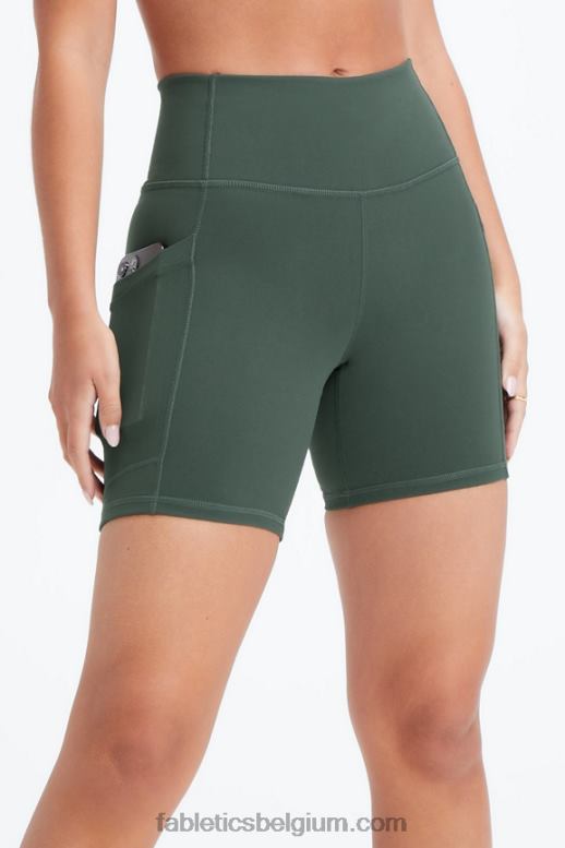 steengroeve grijs/atomisch vrouwen on-the-go powerhold high-waisted 6'' short 6 Fabletics LH20J254