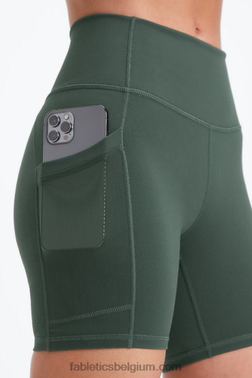 steengroeve grijs/atomisch vrouwen on-the-go powerhold high-waisted 6'' short 6 Fabletics LH20J254