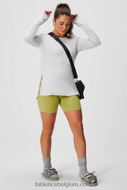 tapioca/pluche roze vrouwen oasis pureluxe hoog getailleerde 6'' short 10 Fabletics LH20J288