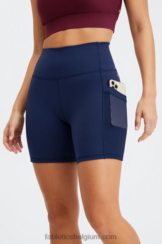 terra/zwembad/koraal waas vrouwen on-the-go powerhold high-waisted 6'' short 7 Fabletics LH20J260