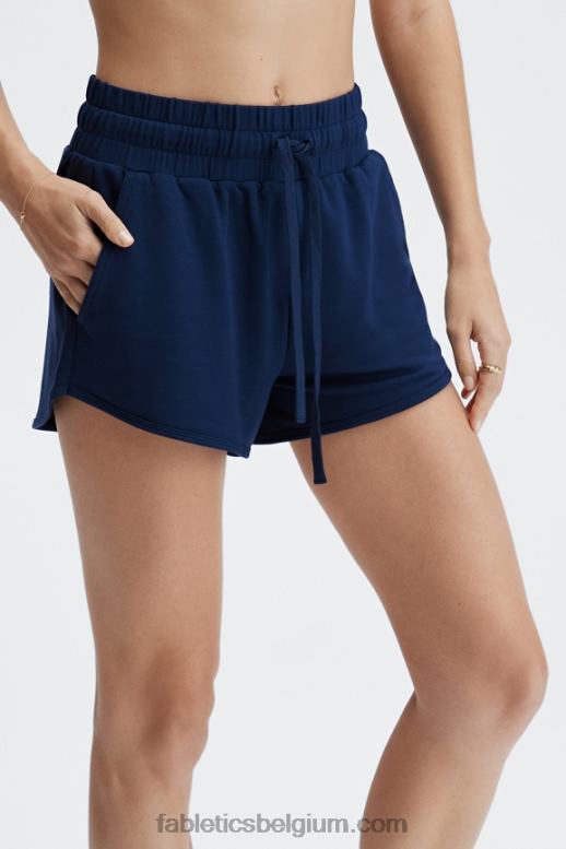 terrazzo/reflecterend logo vrouwen lounge badstof gym short Fabletics LH20J478
