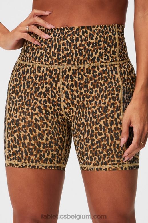 terrazzo/reflecterend logo vrouwen on-the-go powerhold high-waisted 6'' short 5 Fabletics LH20J250