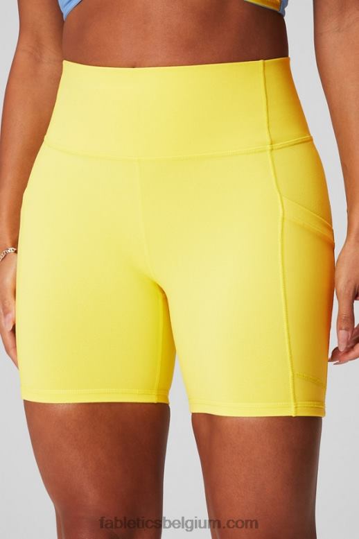 terrazzo/reflecterend logo vrouwen on-the-go powerhold high-waisted 6'' short 5 Fabletics LH20J251