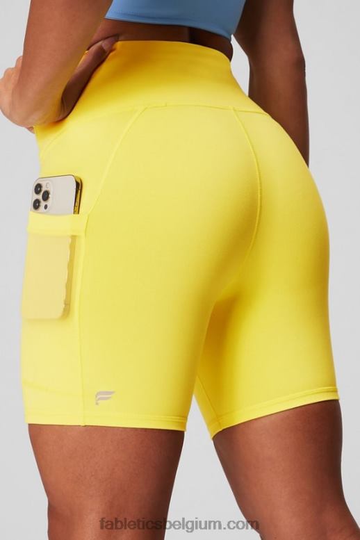 terrazzo/reflecterend logo vrouwen on-the-go powerhold high-waisted 6'' short 5 Fabletics LH20J251