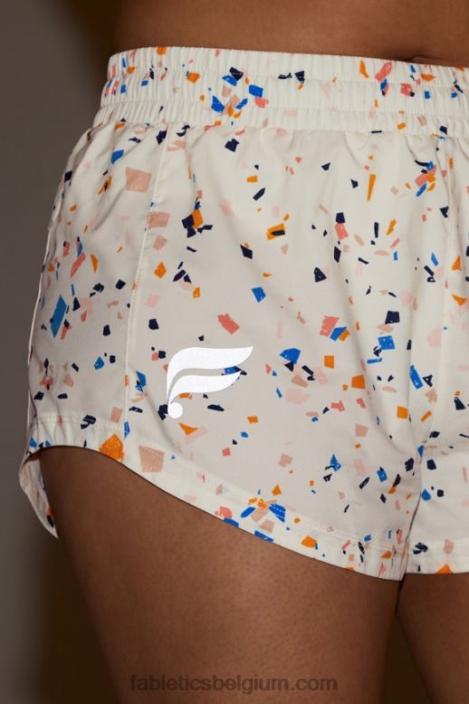 terrazzo/reflecterend logo vrouwen volle snelheid mid-rise run kort Fabletics LH20J457