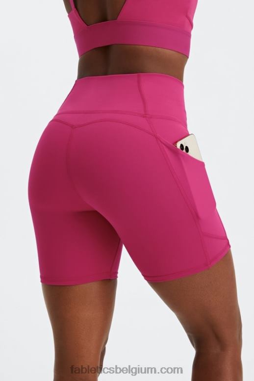 tijm/koele munt vrouwen oasis pureluxe hoog getailleerde 6'' short 14 Fabletics LH20J305