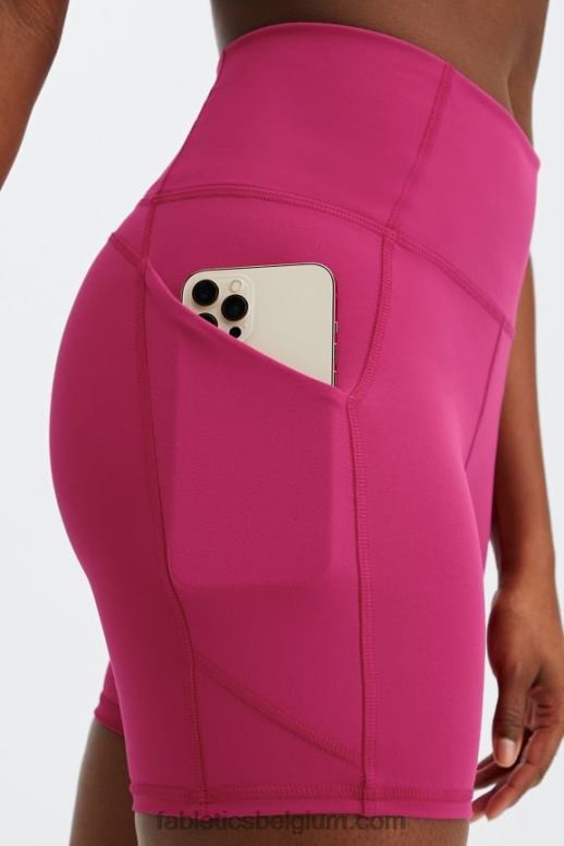 tijm/koele munt vrouwen oasis pureluxe hoog getailleerde 6'' short 14 Fabletics LH20J305