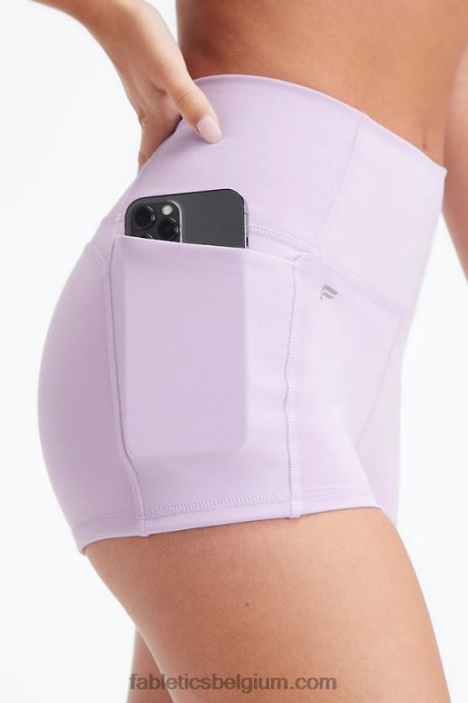 tropen/poederroze vrouwen oasis pureluxe short van 2'' met hoge taille Fabletics LH20J461