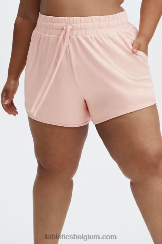 wit/wit logo vrouwen lounge badstof gym short Fabletics LH20J481