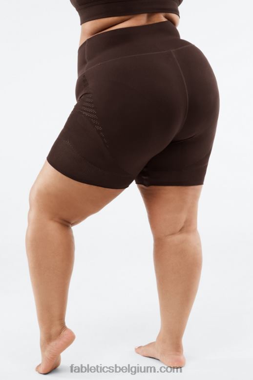 wit/wit logo vrouwen sculptknit short van 6'' met hoge taille Fabletics LH20J533