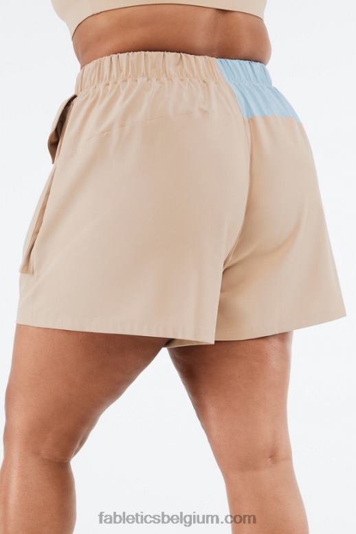 woestijn/blauwe steen vrouwen anastasia cargo kort Fabletics LH20J549