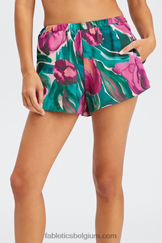 zonnebloem/zeer bes vrouwen ecosatin slaap kort Fabletics LH20J499