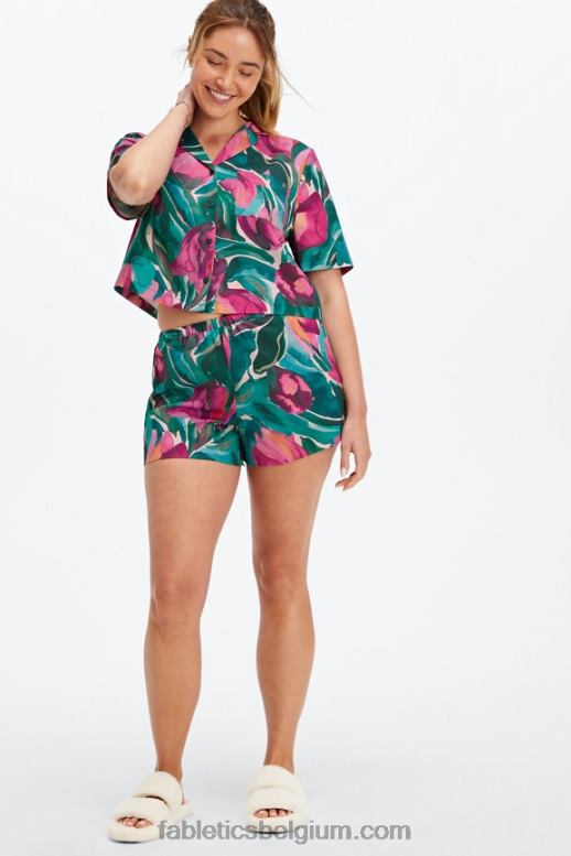 zonnebloem/zeer bes vrouwen ecosatin slaap kort Fabletics LH20J499
