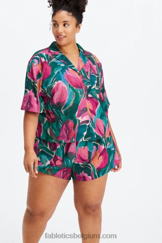 zonnebloem/zeer bes vrouwen ecosatin slaap kort Fabletics LH20J500
