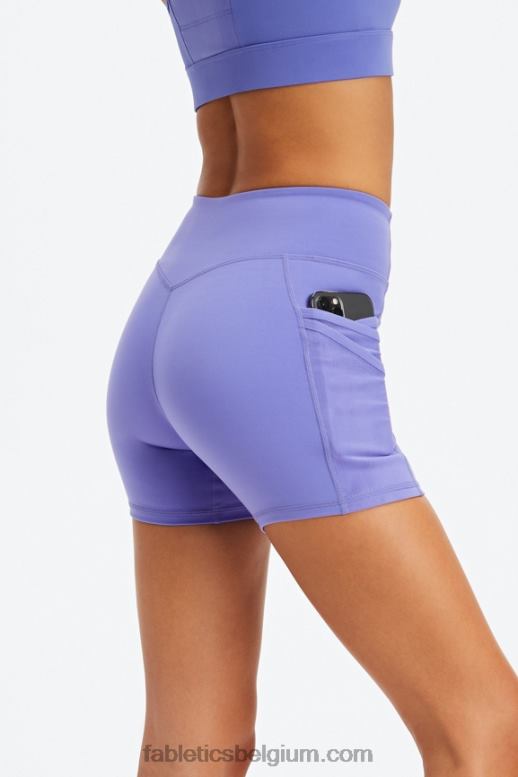 zure citroen/klassiek wit vrouwen trinity motion365 mid-rise 5'' short Fabletics LH20J364