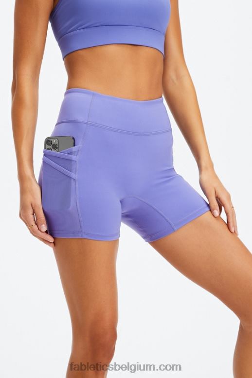 zure citroen/klassiek wit vrouwen trinity motion365 mid-rise 5'' short Fabletics LH20J364