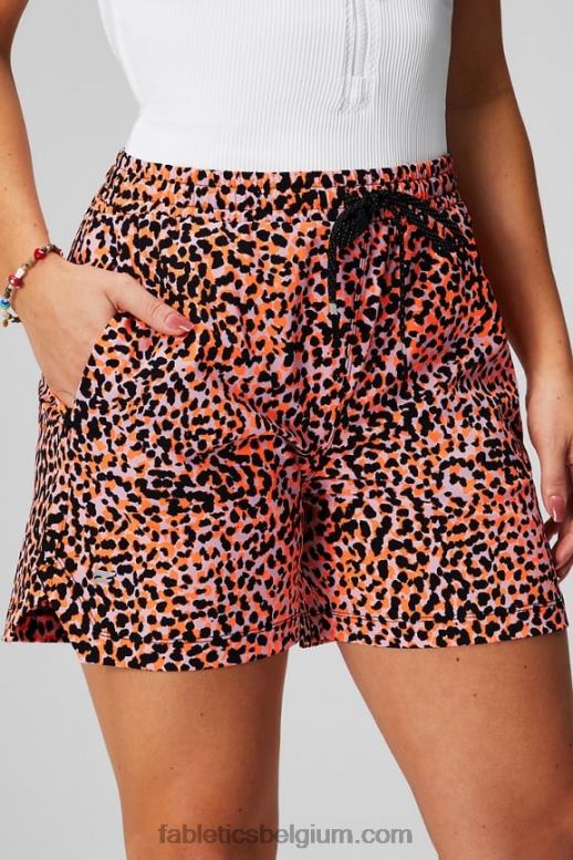 zwart/cafe ole/honingmelk vrouwen die ene korte 5'' Fabletics LH20J237