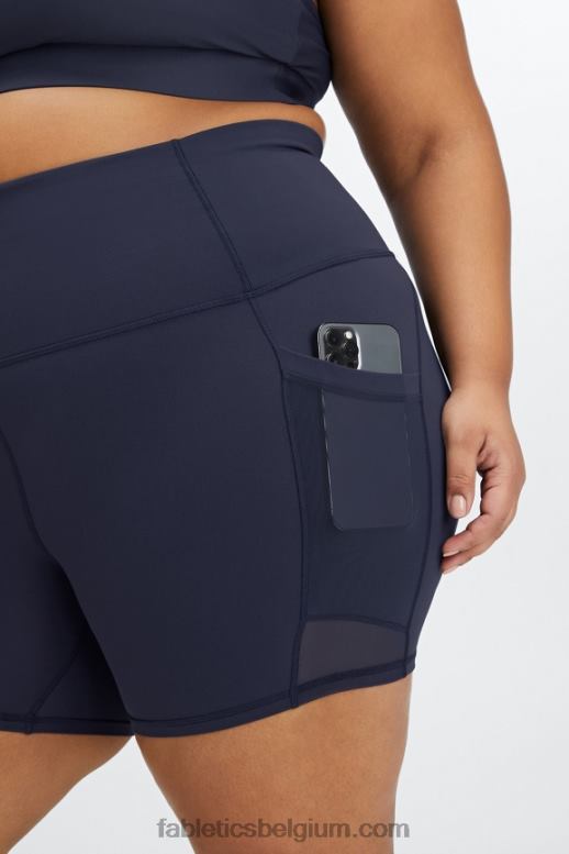 zwart caleidoscopisch/zwart vrouwen universeel tennis on-the-go ultra hw 6'' short Fabletics LH20J487