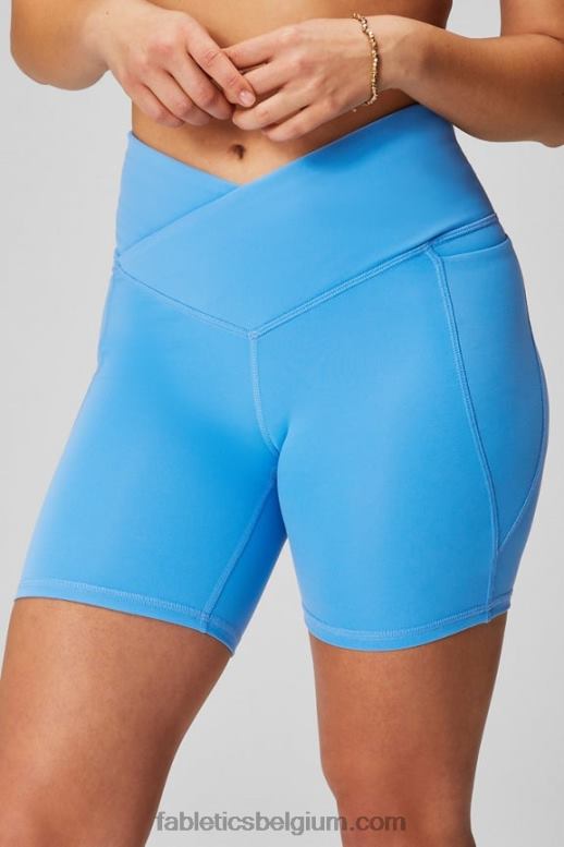 zwart / golvend jachtluipaard vrouwen oasis pureluxe hw crossover 6'' kort Fabletics LH20J315