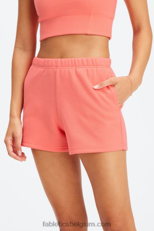 zwart/klassiek wit vrouwen go-to slim sweatshort Fabletics LH20J431