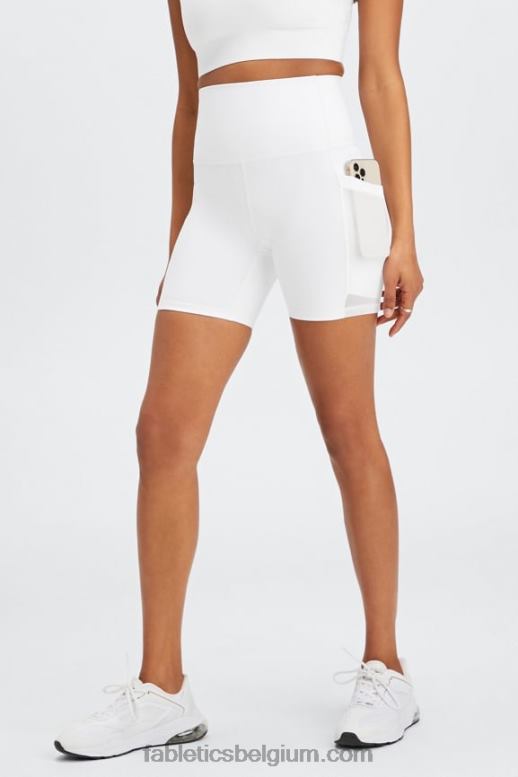 zwart/klassiek wit vrouwen universeel tennis on-the-go ultra hw 6'' short Fabletics LH20J485