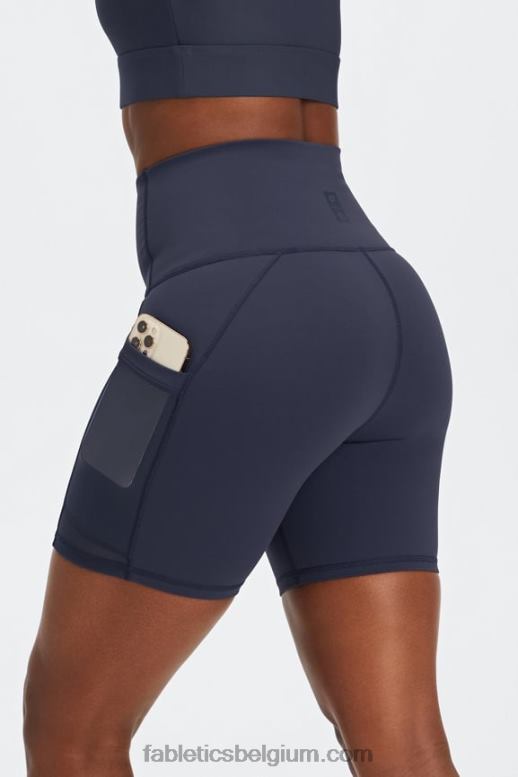 zwart/klassiek wit vrouwen universeel tennis on-the-go ultra hw 6'' short Fabletics LH20J486